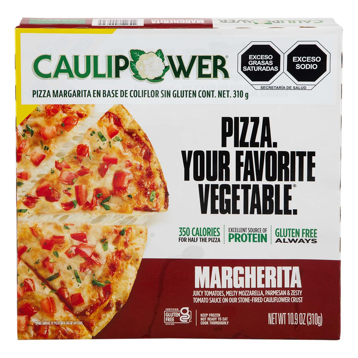 Pizza Margarita sin Gluten Caulipower 310g