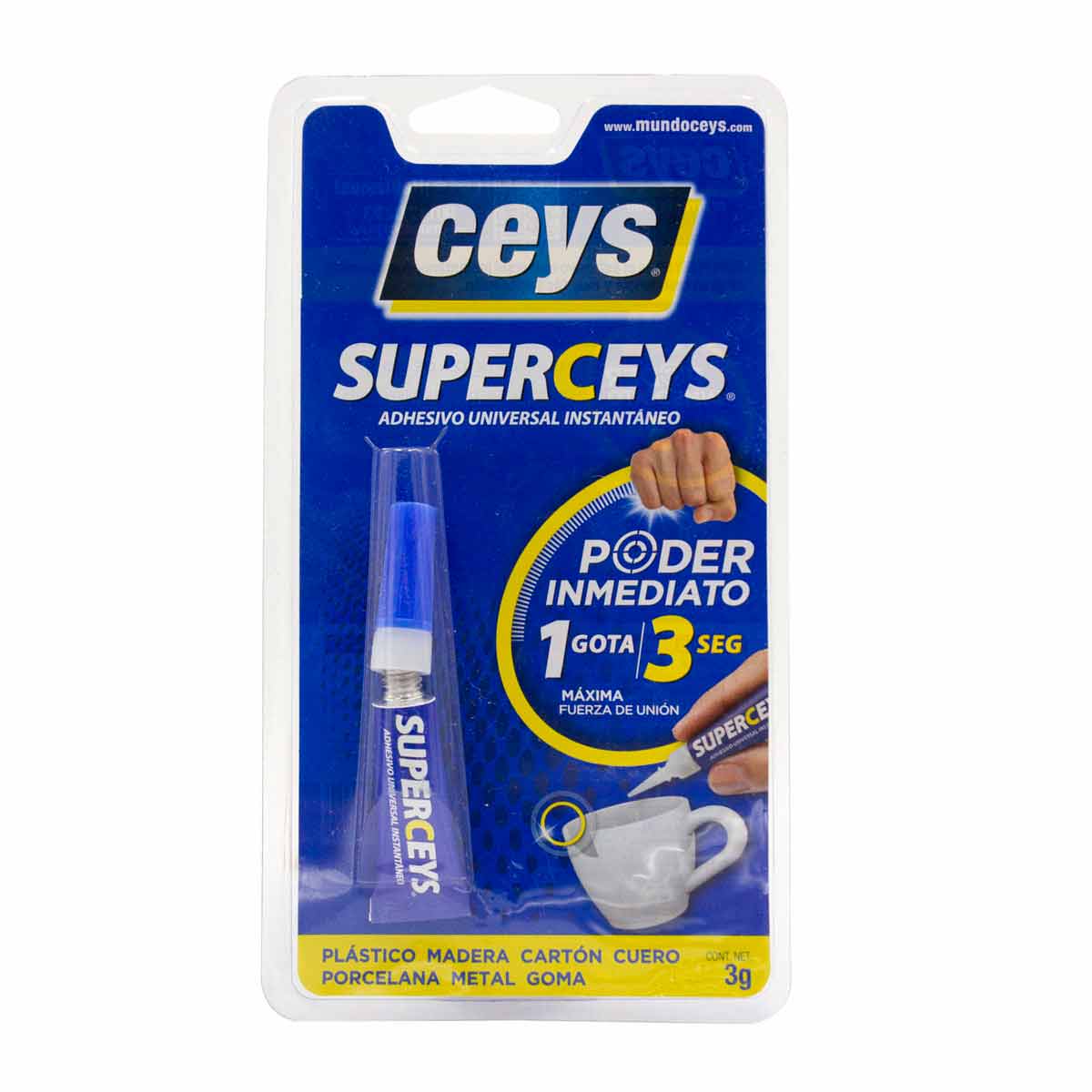 Adhesivo Ceys 3Gr D/Contacto