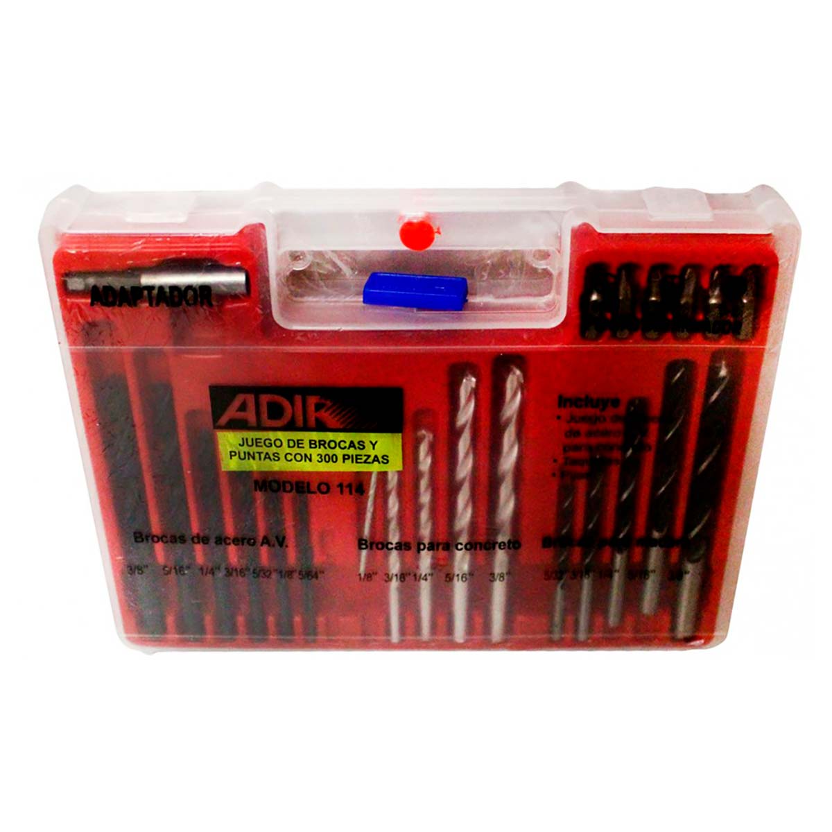 Juego Broca Punta Adir 300 Piezas