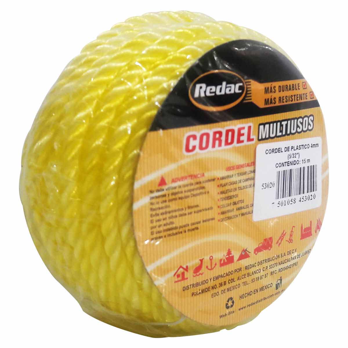 Cordel Plástico Redac Polipropileno 15m.