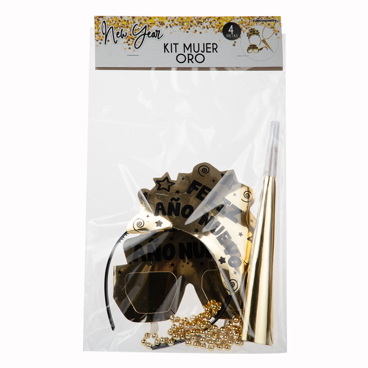 Kit de Fista Euronovelty NY Oro KNYM 4pz