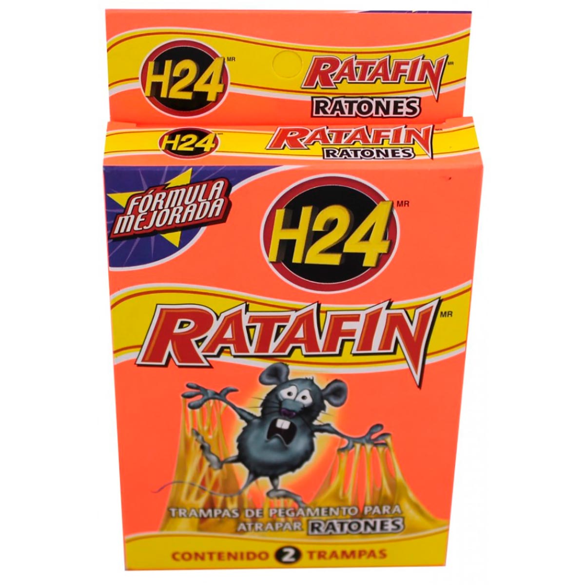 Trampa para Ratones H24 Ratafín Pegamento 2 Piezas