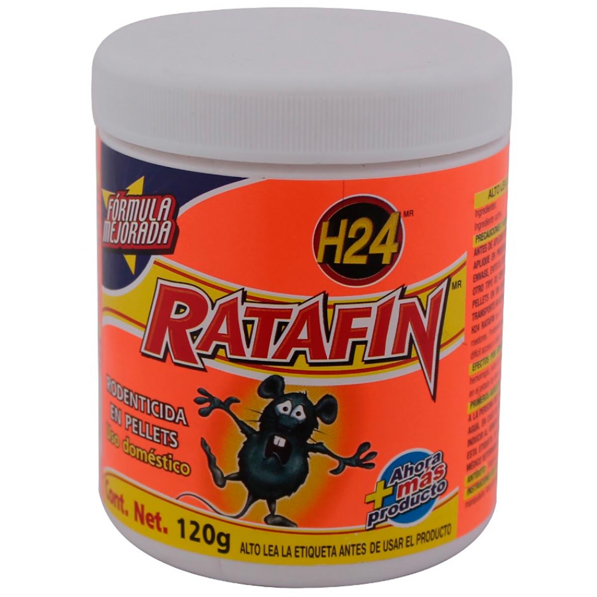 Rodenticida en Pellets H24 Ratafín 120g