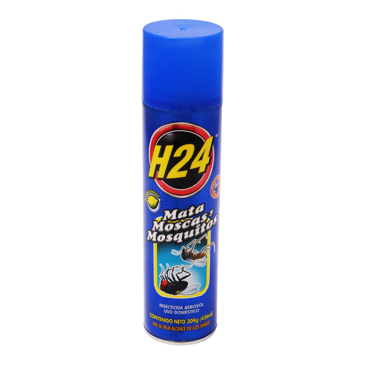 Insecticida en Aerosol H24 Mata Moscas Mosquitos e Insectos Voladores 372g