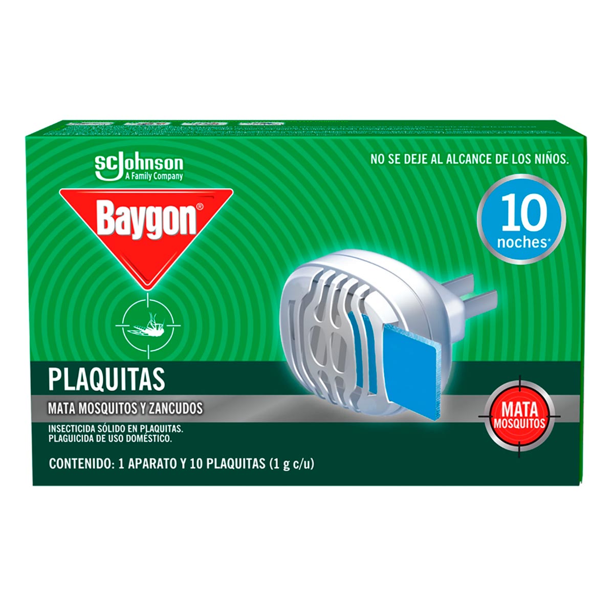 Insecticidas Plaquitas Baygon 10Gr