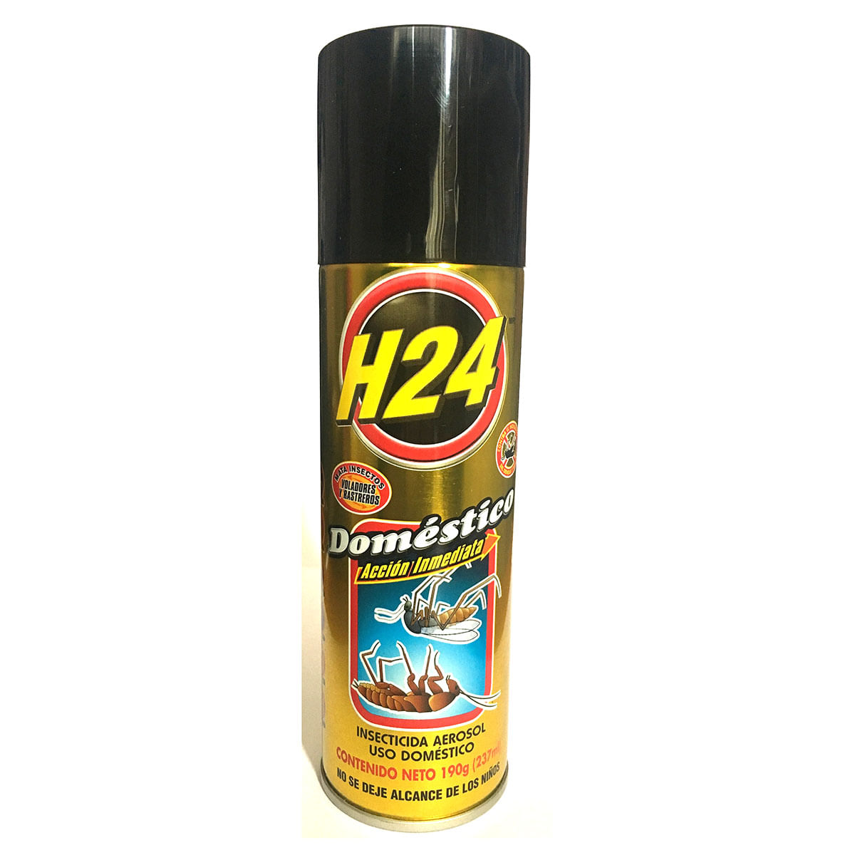 Insecticida en Aerosol H24 Doméstico Insectos Voladores y Rastreros 190g