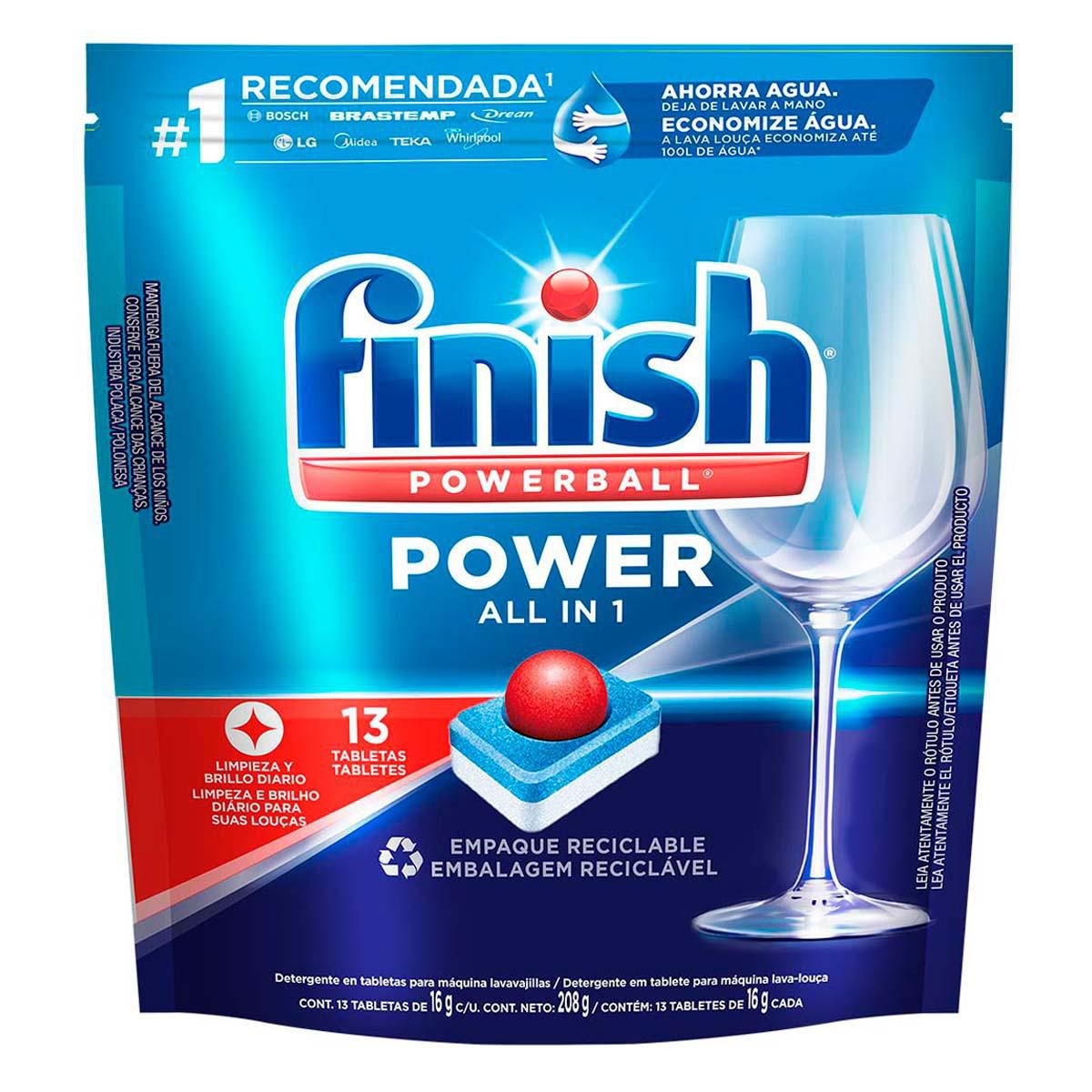 Lavavajillas en Tabletas Finish Powerball 13 Tabletas