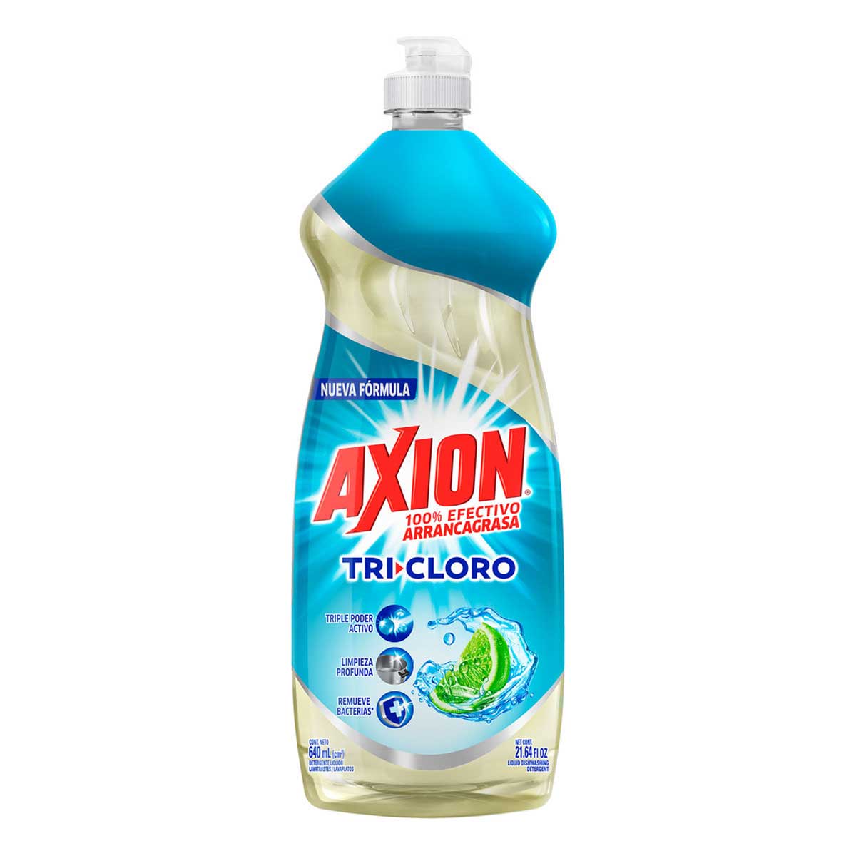 Lavatrastes Axion Tricloro Líquido 640ml