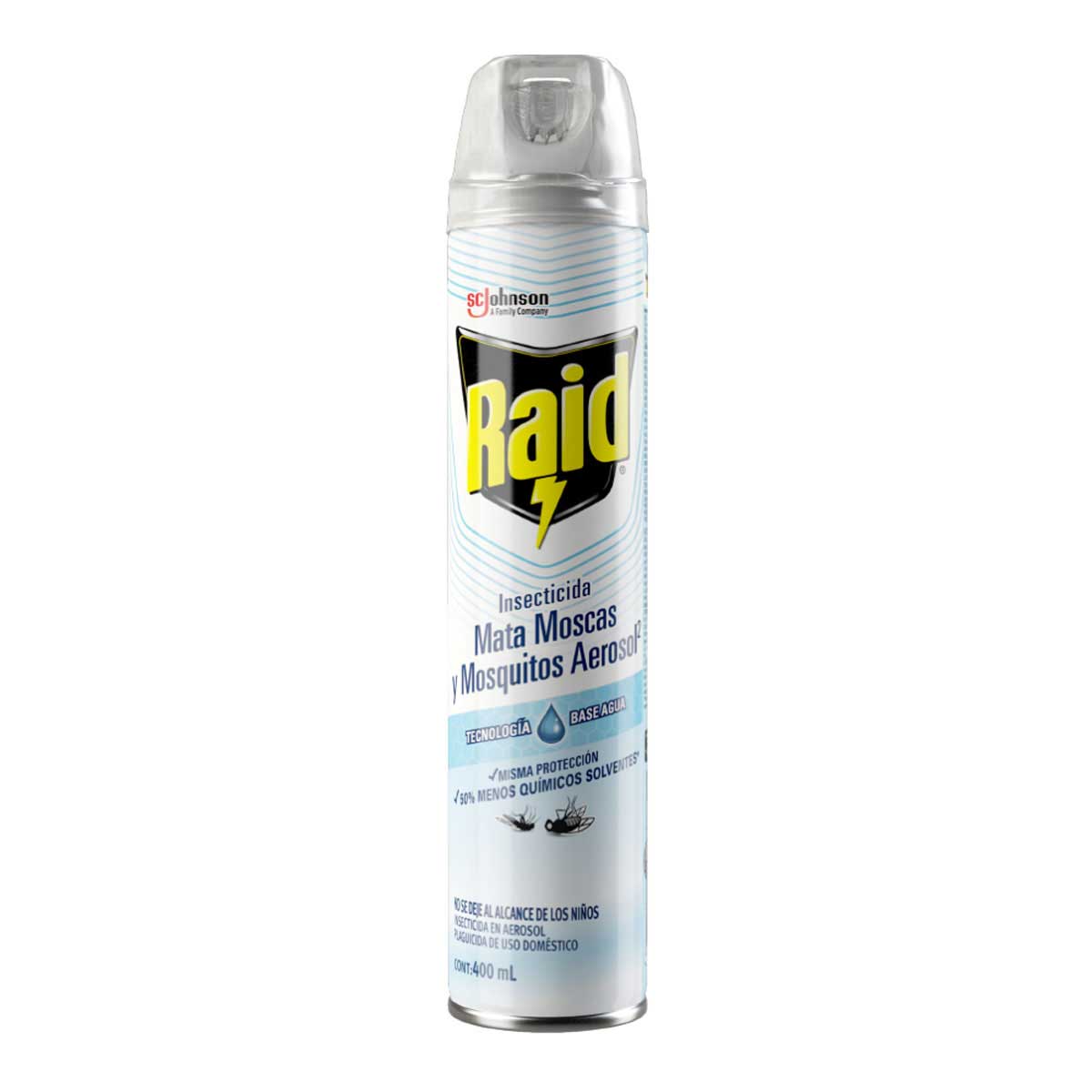 Insecticida en Aerosol Raid Mata Moscas y Mosquitos 400ml