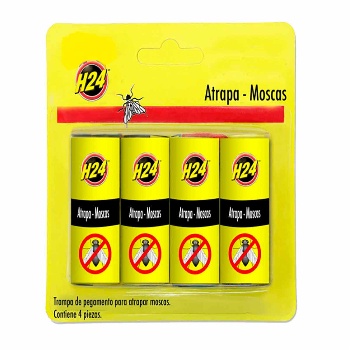 Trampa para Moscas H24 Pegamento 4 Piezas