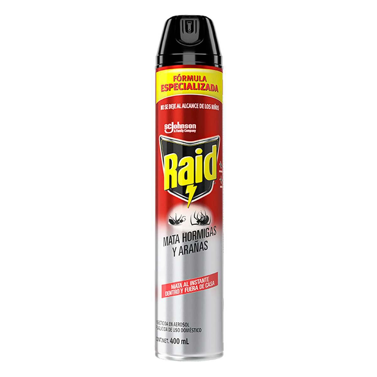 Insecticida Especializado Raid Mata Hormiga&Arana 400ML/12 MX