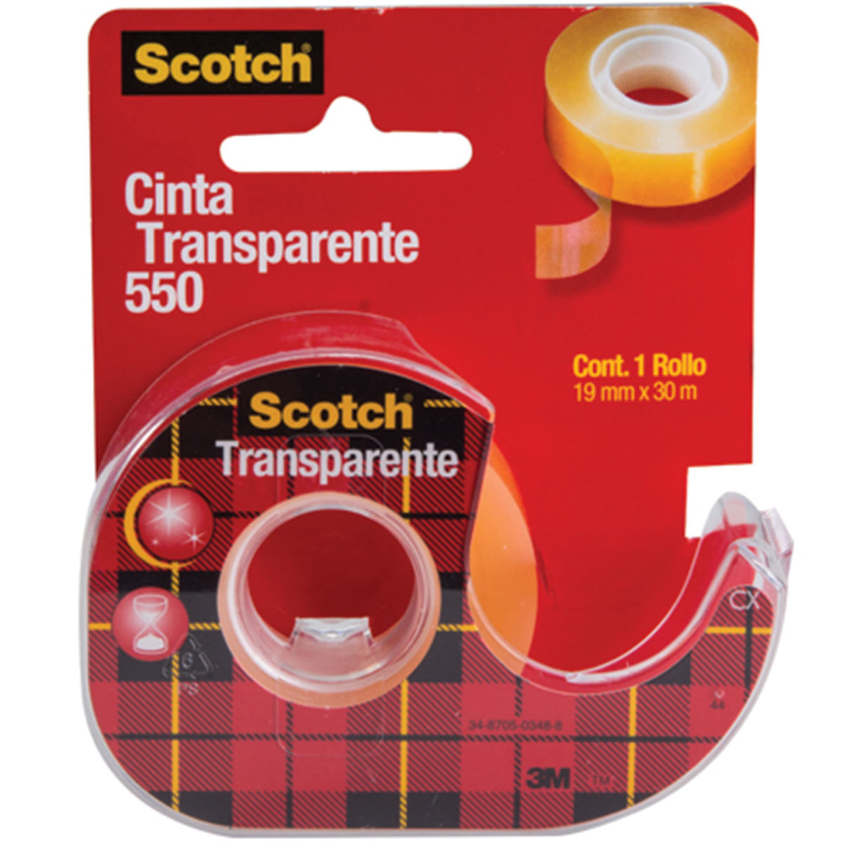 Cinta Adhesiva con Despachador Scotch Transparente 1 Rollo