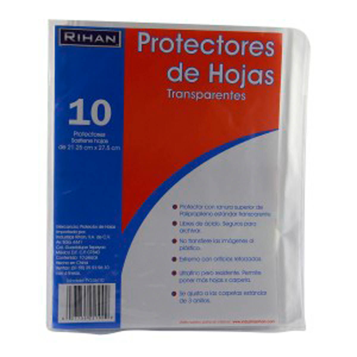 Protector Rihan Carta 10 Piezas