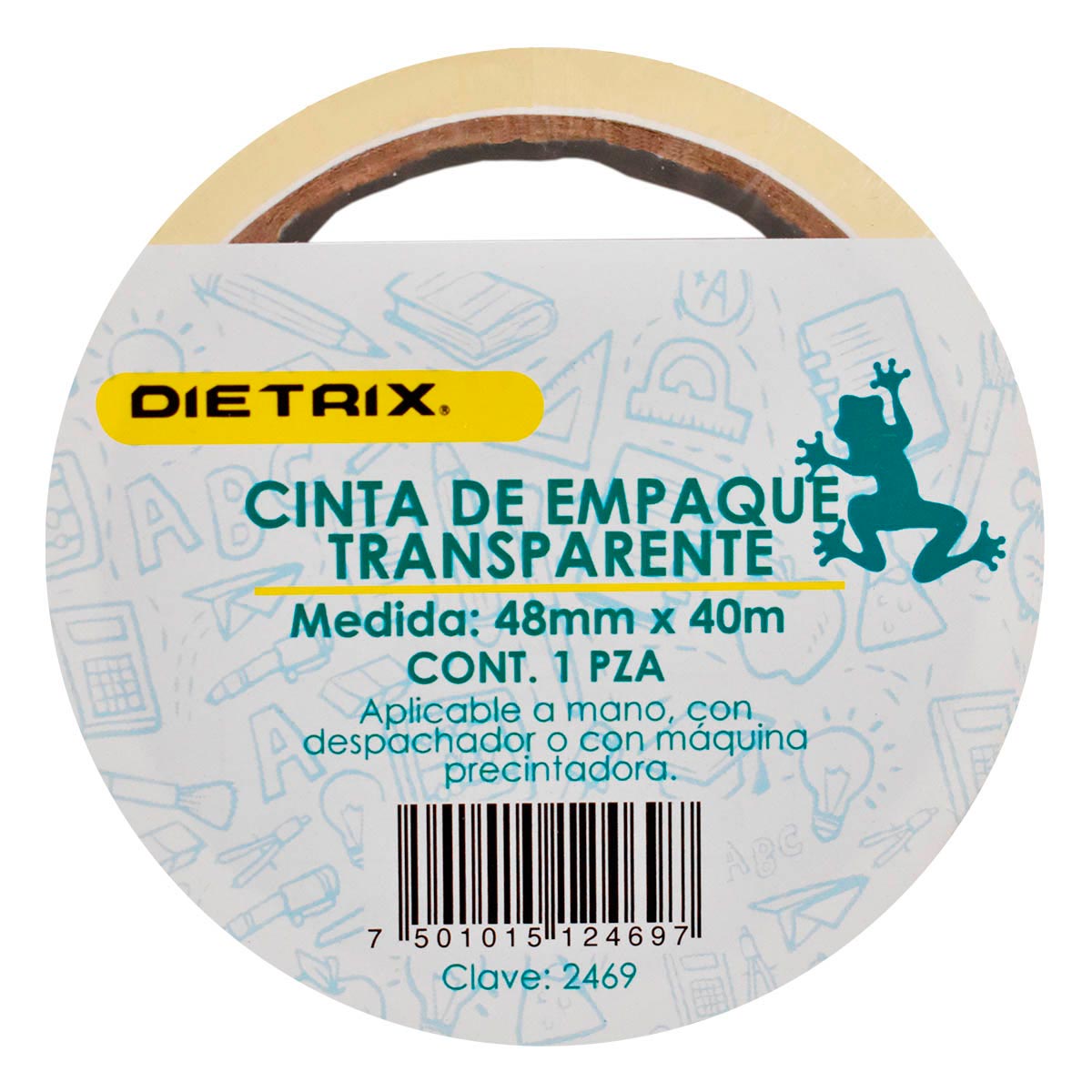 Cinta Transparente Dietrix 48mm x 40 M 1 Pieza