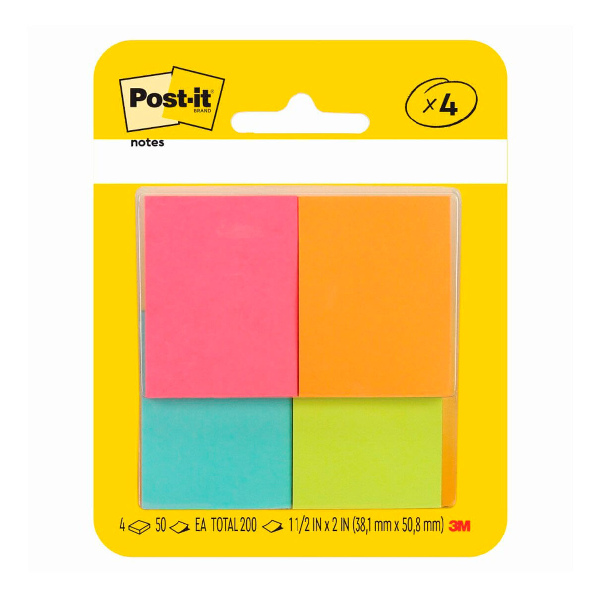 Notas Adhesivas Post-it Capetown 4 Piezas