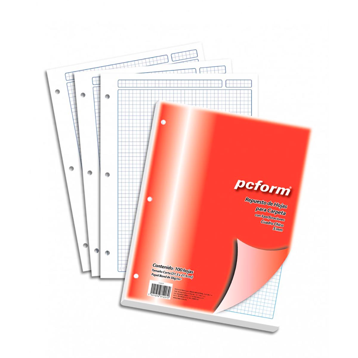 Repuesto Pcform Blanca C 5 100 Hojas Car.