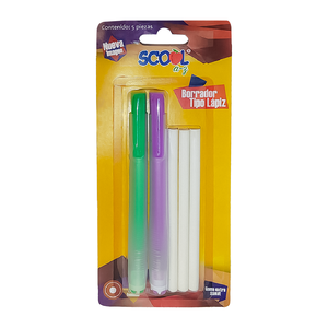 Goma Tipo Lápiz Scool Más 3 Repuestos BL2