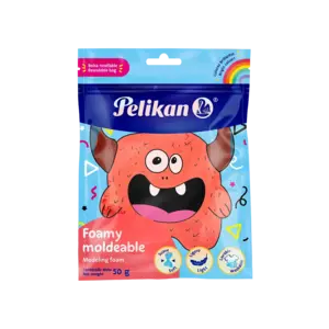 Foamy Moldeable Pelikan Naranja Bolsa con 50 gr Pz