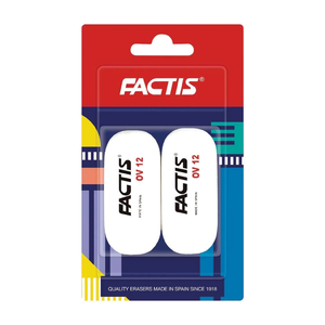 Goma Ovalda Factis OV12 Color blanco Miga de Pan BL2