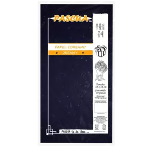 Papel Coreano Dreamy Pascua Color Negro C/Textura PQ10