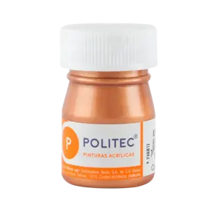 Pintura Politec Acrílica  Color Bronce 20ml Pz