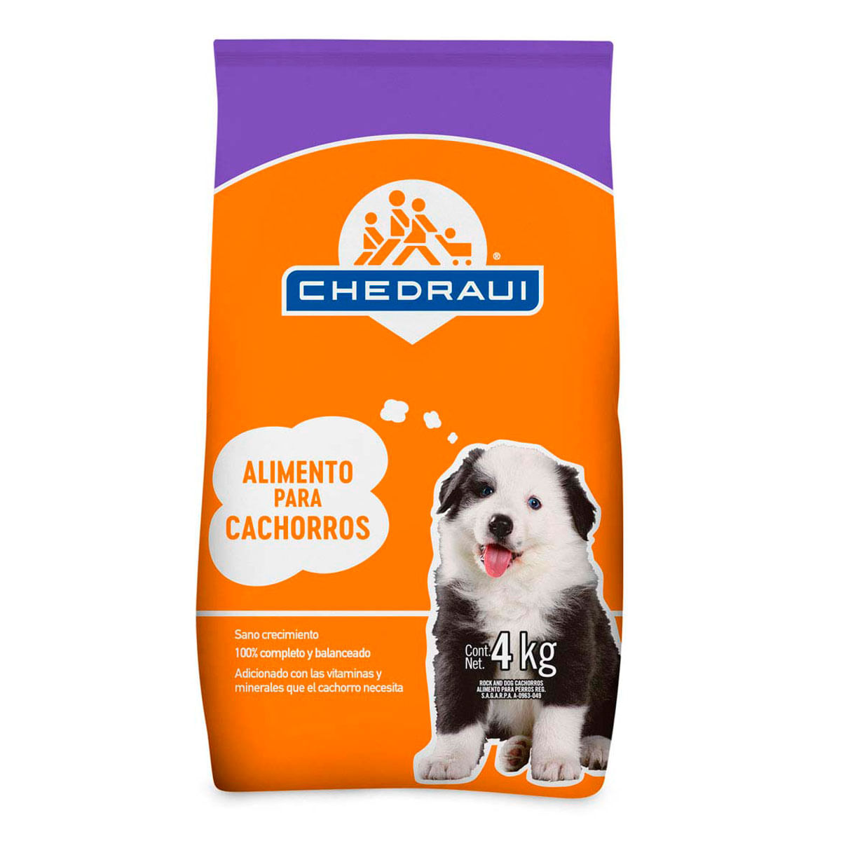 Alimento Seco para perro Chedraui Cachorro 4kg
