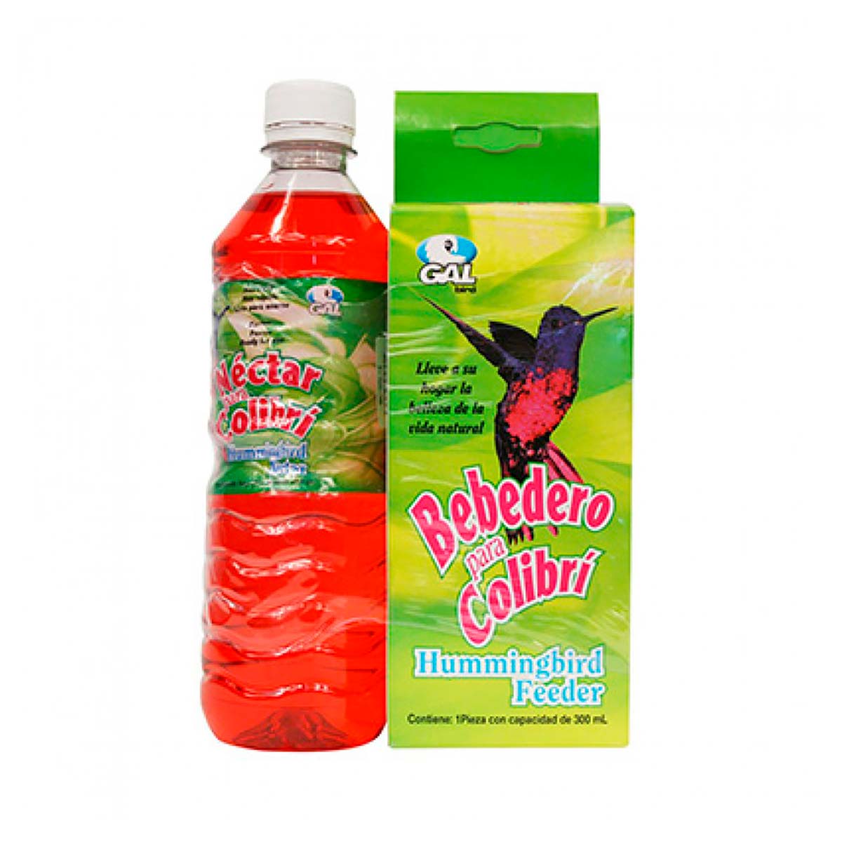 Bebedero para Colibrí Redkite Capacidad 300ml.