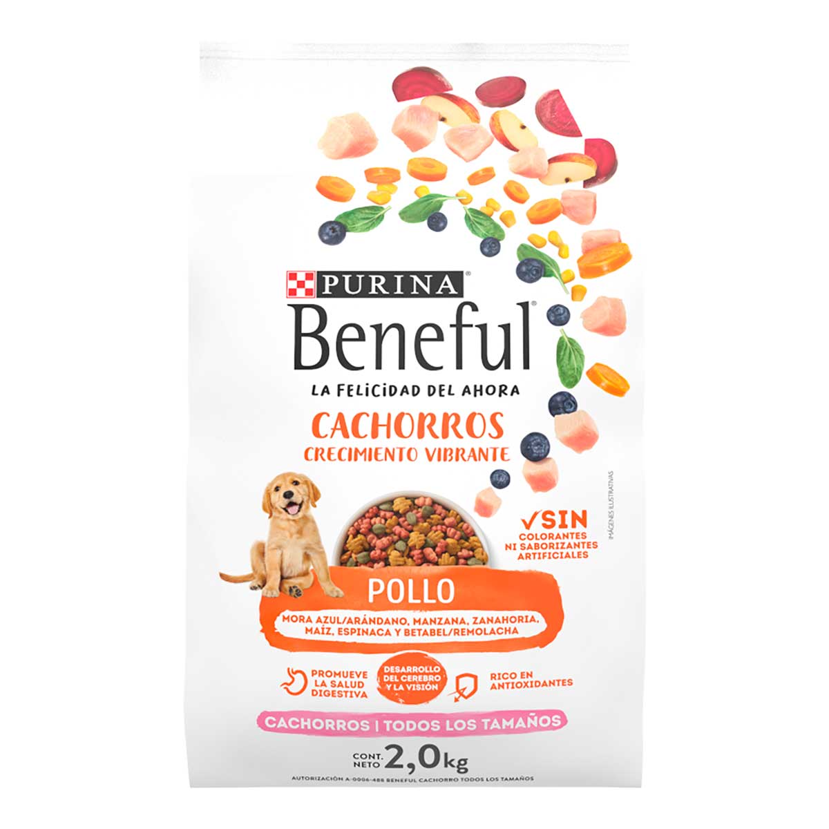 Purina Beneful Crecimiento Vibrante Cachorros Pollo 2kg