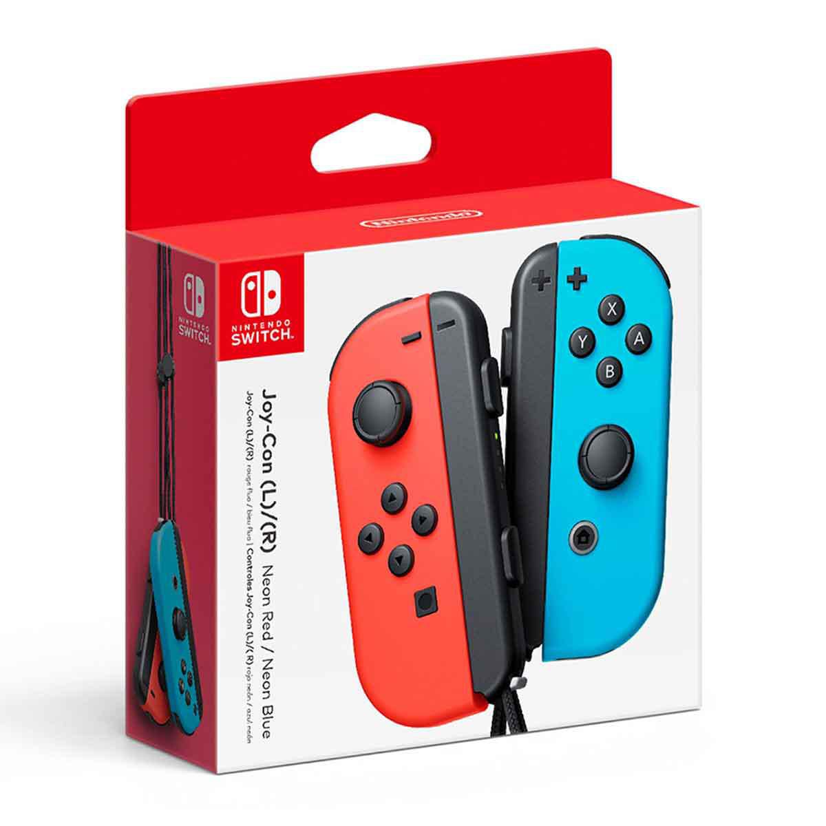 Control Inalámbrico Nintendo Switch Joy-Con Neón Rojo con Azul