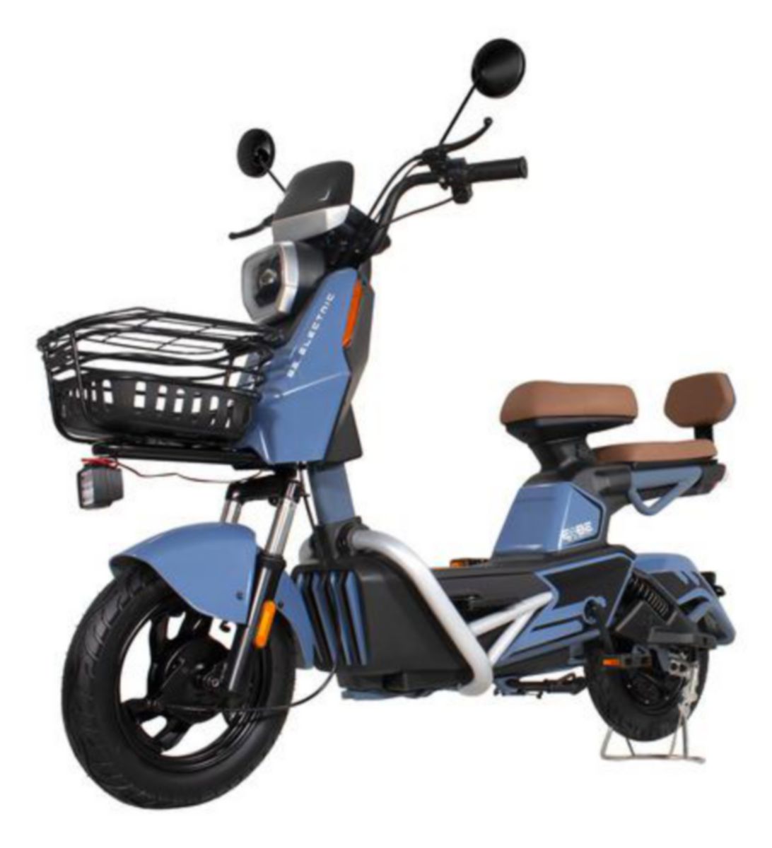 Bicicleta Electrica Moto Bici Scooter 3 Vel 55km/h 500w 12v Color Azul Acero Bizmo