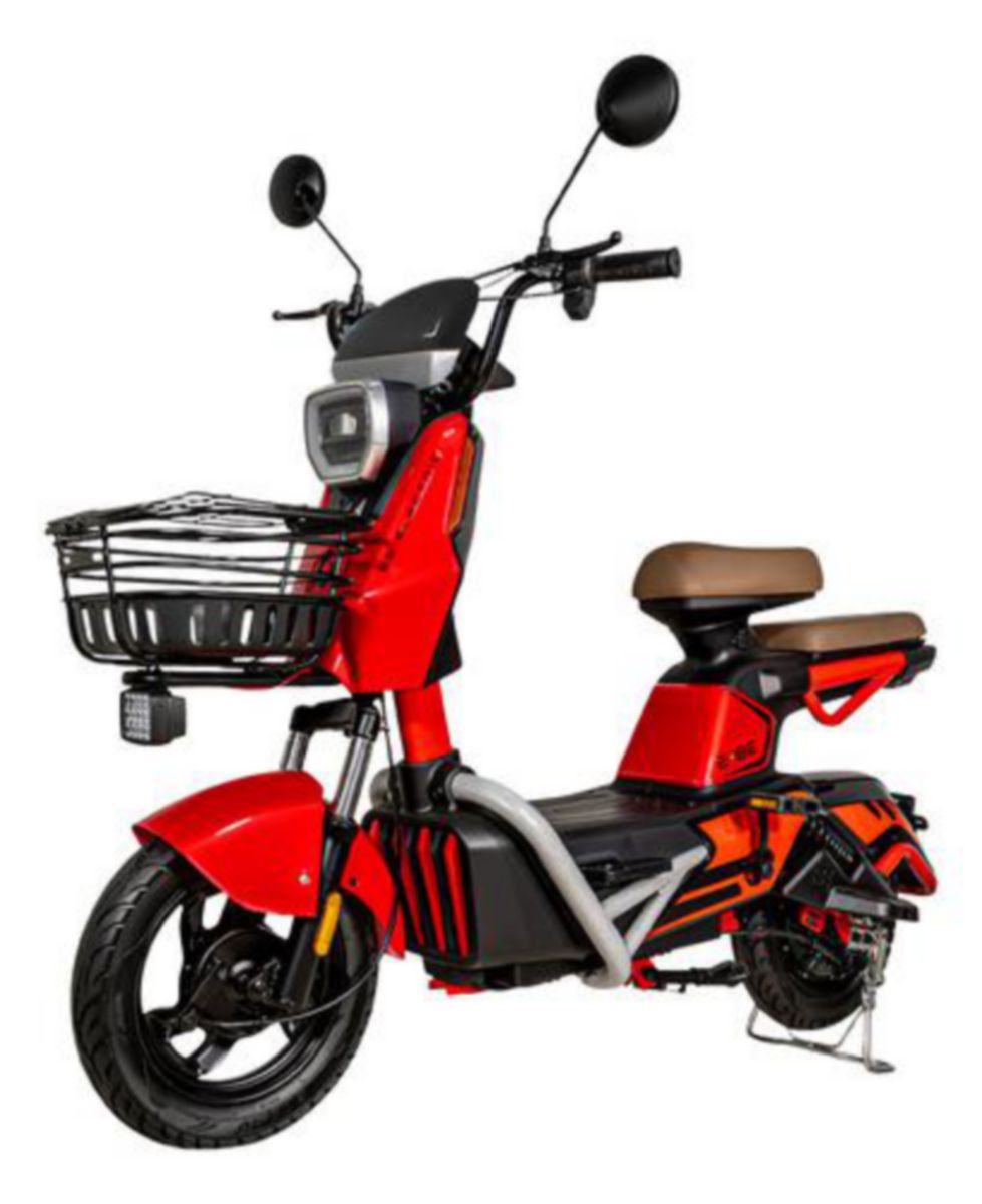Bicicleta Electrica Moto Bici Scooter 3 Vel 55km/h 500w 12v Color Rojo Bizmo